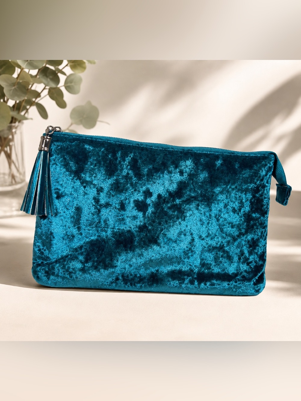 Isabella Scott Makeup Bag – Navy Blue Velvet –💙
